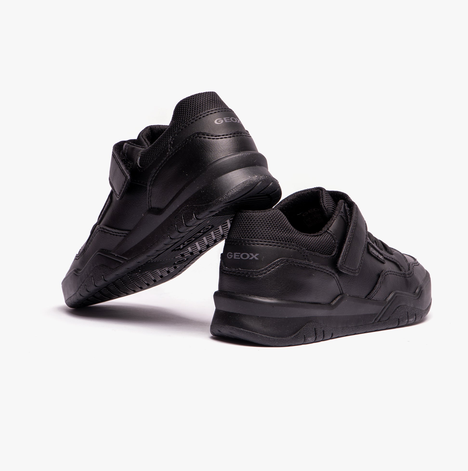 GEOX J PERTH BOY Boys School Shoes Black | Shuperb