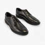 GEOX J ZHEENO Boys Shoes Black, side view, school shoes, leather upper, lace-up, comfortable and breathable.