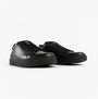 GEOX J NASHIK Lace Up Kids Shoes Black side view showcasing leather upper and lace-up closure