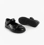 GEOX J IBERIDE Girls Mary Jane Shoes Black, side view, lightweight, breathable leather shoes with touch fastening.