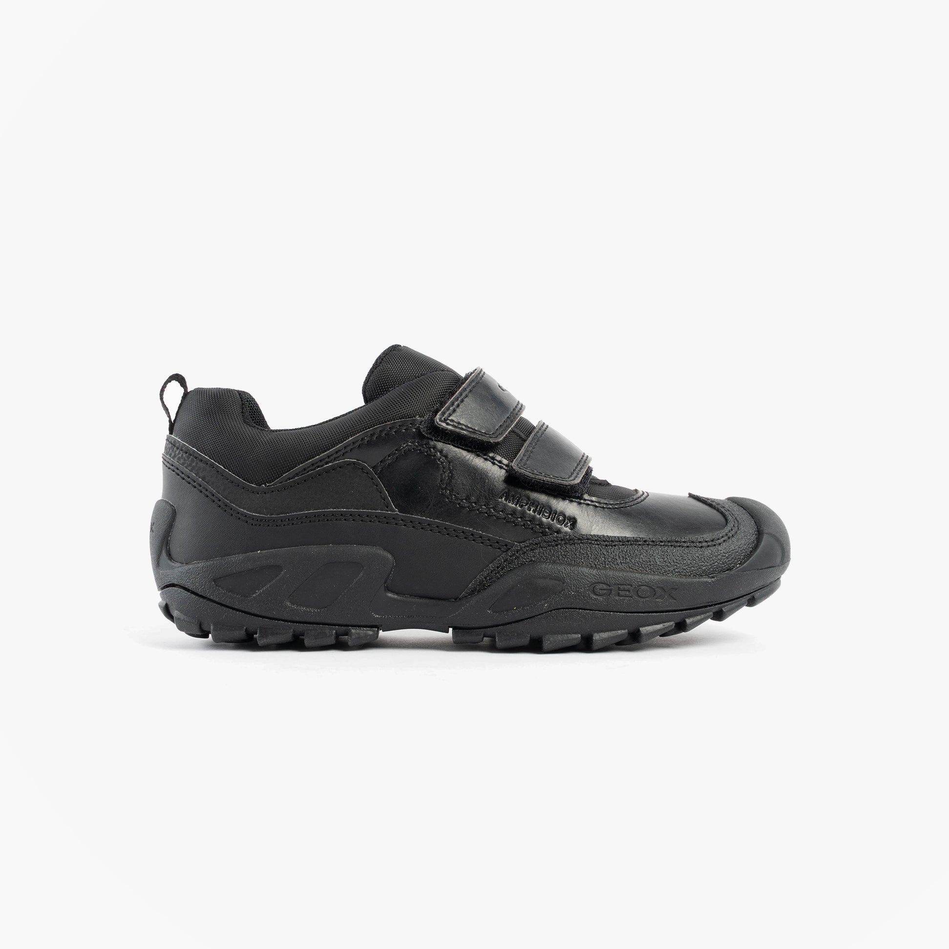 GEOX SAVAGE B Boys Waterproof School Shoes Black