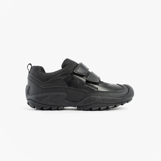 GEOX SAVAGE B Boys Waterproof School Shoes Black