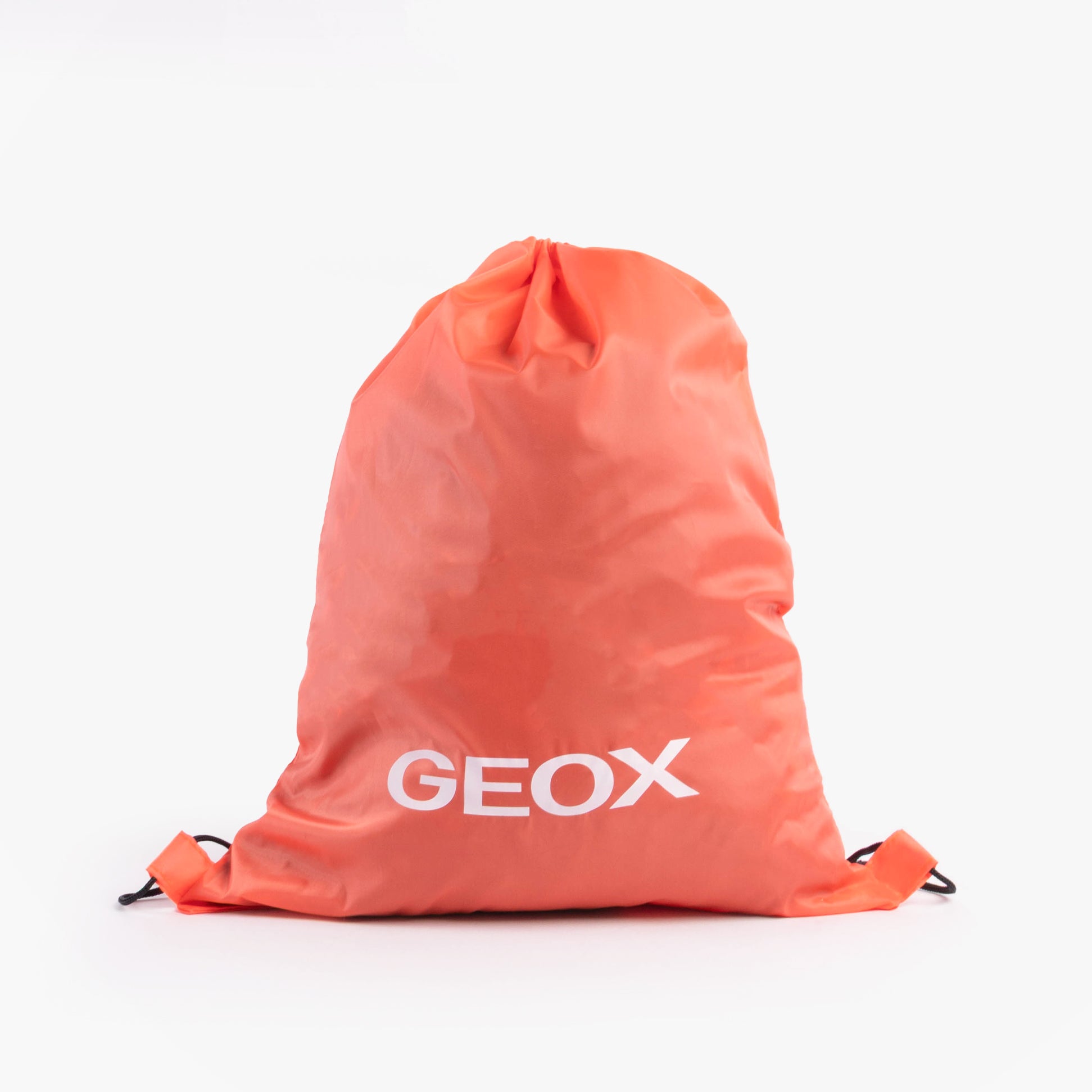 GEOX PMK864 DRAWSTRING Bag Pink front view with drawstring closure and logo on synthetic material.