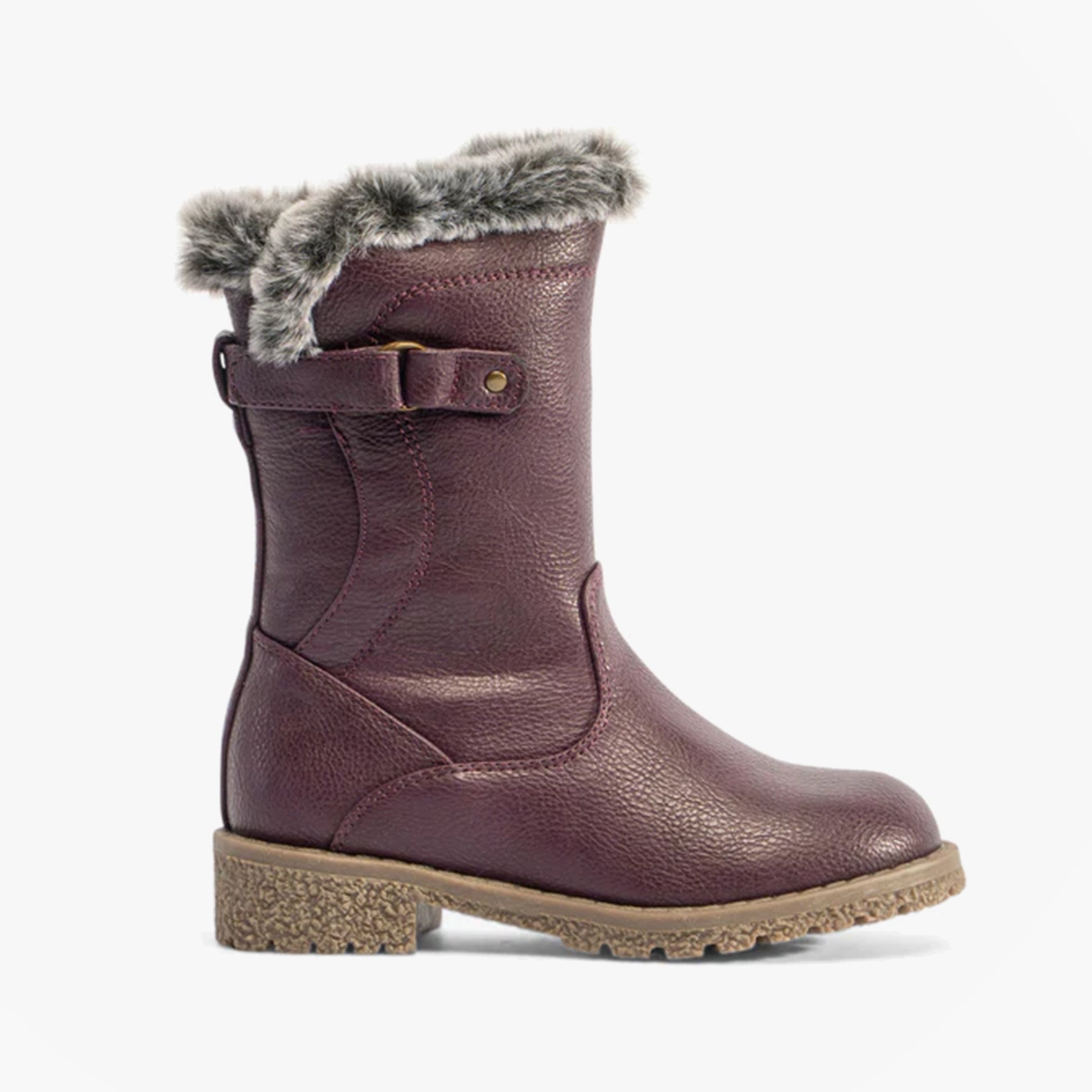 Heavenly Feet CHARLOTTE Girls Shearling Boots Purple