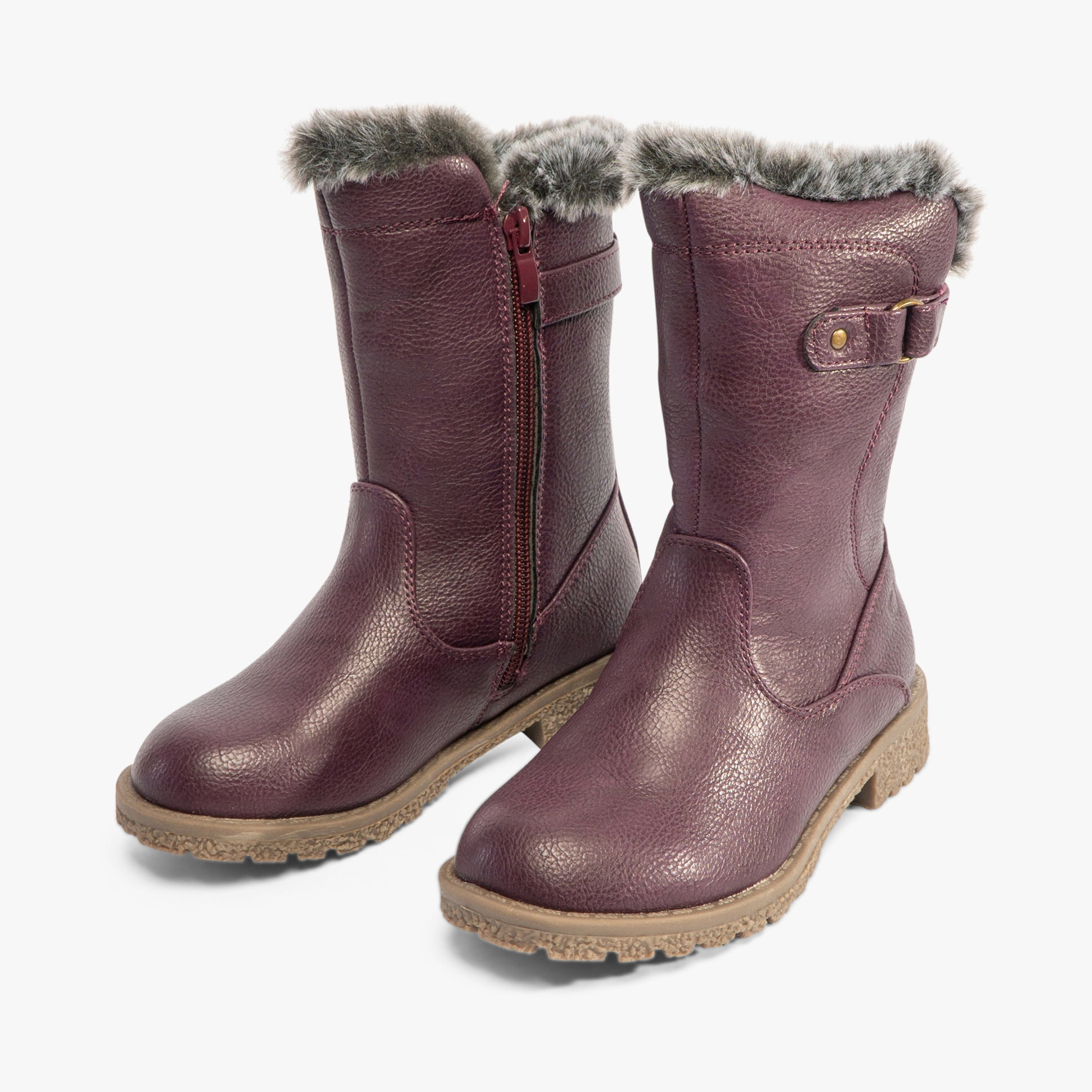 Heavenly Feet CHARLOTTE Girls Shearling Boots Purple