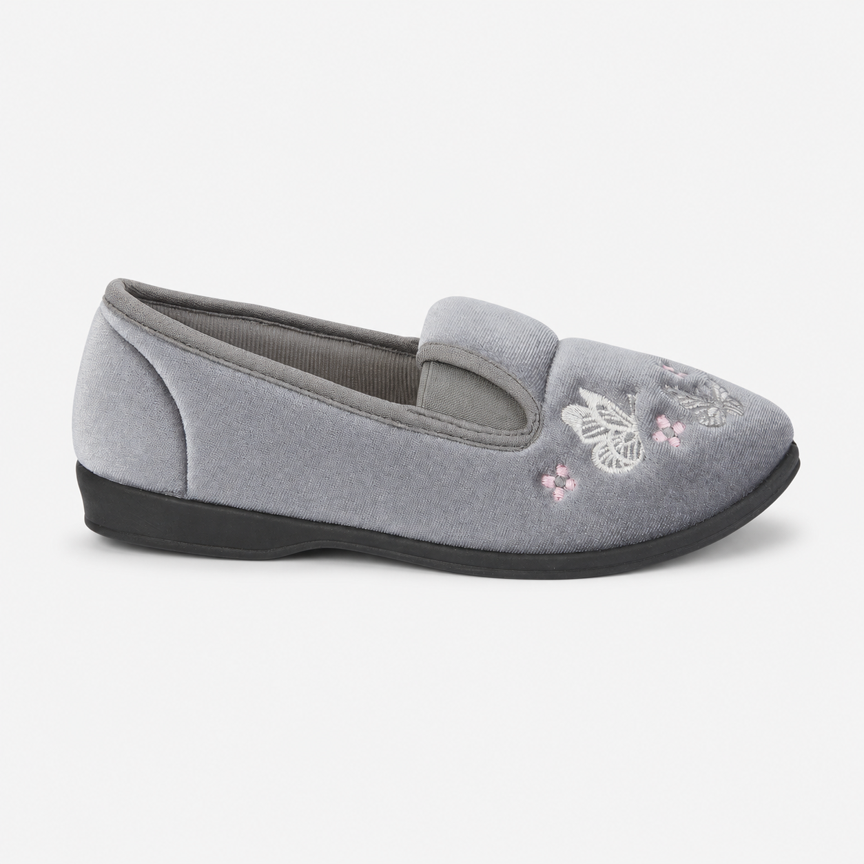 Jo & Joe CHERISH Womens Full Slippers Grey