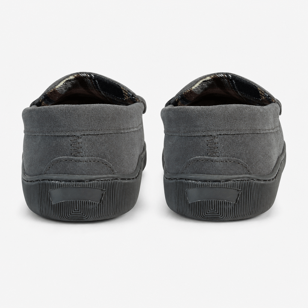 Jo & Joe BEAMSLEY Mens Moccasin Slippers Grey