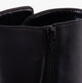 Gabor BUFORD Womens Boots Black detail view of zip closure and leather upper