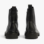 Gabor MARRISA Womens Boots Black back view showcasing leather upper and block heel design.