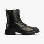 Gabor MERYL Womens Boots Black side view showing leather upper and lace-up design with block heel.