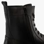 Gabor MERYL Womens Boots Black side view showcasing leather upper and lace-up design.