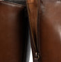 Gabor MATCH Womens Boots Brown detail view of leather zipper and interior lining
