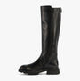 Gabor MATCH Womens Boots Black side view showcasing tall leather design and block heel.