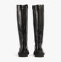 Gabor MATCH Womens Boots Black rear view showing tall leather design and zip closure.