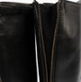 Gabor MATCH Womens Boots Black detail view of the zipper close-up showcasing leather interior and craftsmanship.