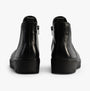 Gabor DUBLIN Womens Boots Black rear view showing leather ankle boots with wedge sole and zip closure.