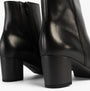 Gabor ESSENTIAL Womens Ankle Boots Black side view showing leather upper and block heel.