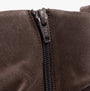 Gabor HODIE Womens Boots Mohair detail view of zipper on brown leather ankle boots