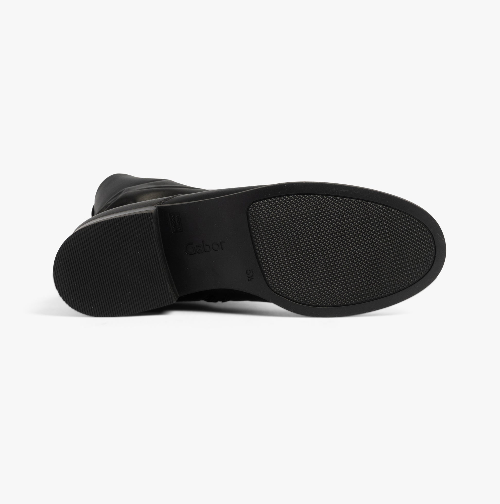 Gabor HODIE Womens Boots Black bottom view showing rubber sole and branding detail.