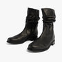 Gabor HODIE Womens Boots Black side view showcasing leather upper and zip closure with round toe and block heel.