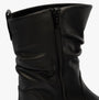 Gabor HODIE Womens Boots Black detail view showing zip closure and leather texture of ankle boots.