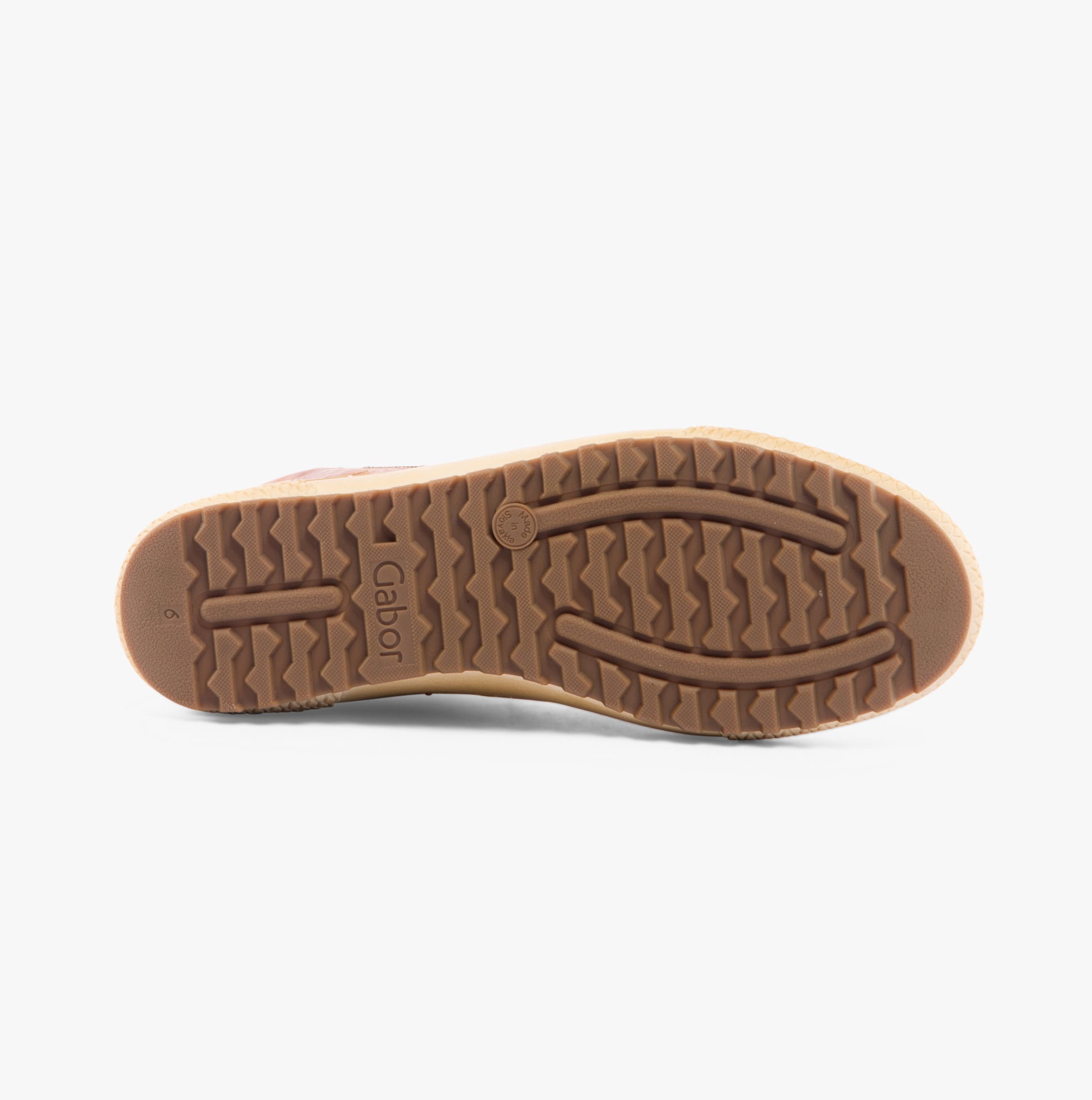 Gabor BULNER Womens Ankle Boots Copper bottom view showcasing rubber sole texture and grip.