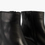 Gabor UTOPIA Womens Ankle Boots Black detail view showing leather upper and zip closure.