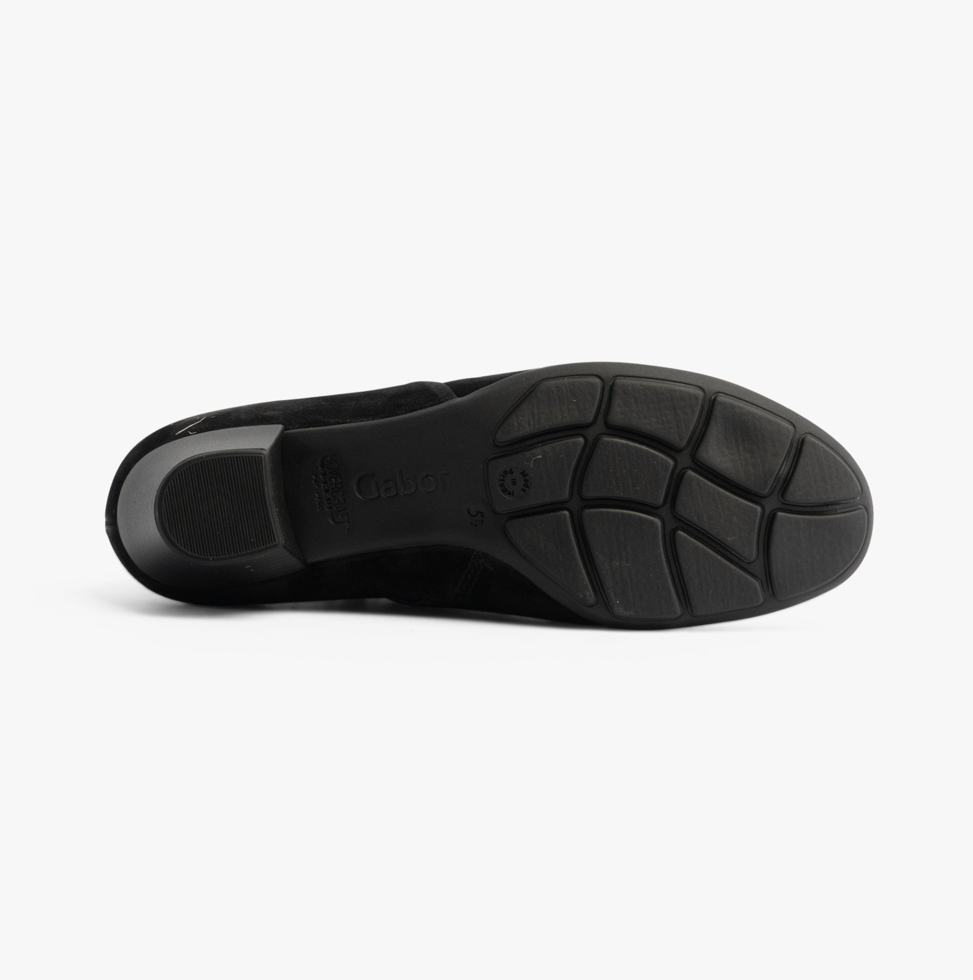 Gabor TRUDY Womens Boots Black sole view showcasing rubber material and tread design for enhanced grip.