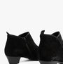 Gabor TRUDY Womens Boots Black rear view showing suede upper and block heel design.