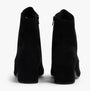 Gabor ASPEN Womens Boots Black back view showcasing suede texture and block heel design.