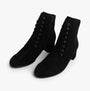 Gabor ASPEN Womens Boots Black side view showing lace-up design and block heel.