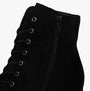Gabor ASPEN Womens Boots Black detail view showcasing lace-up design and suede upper.