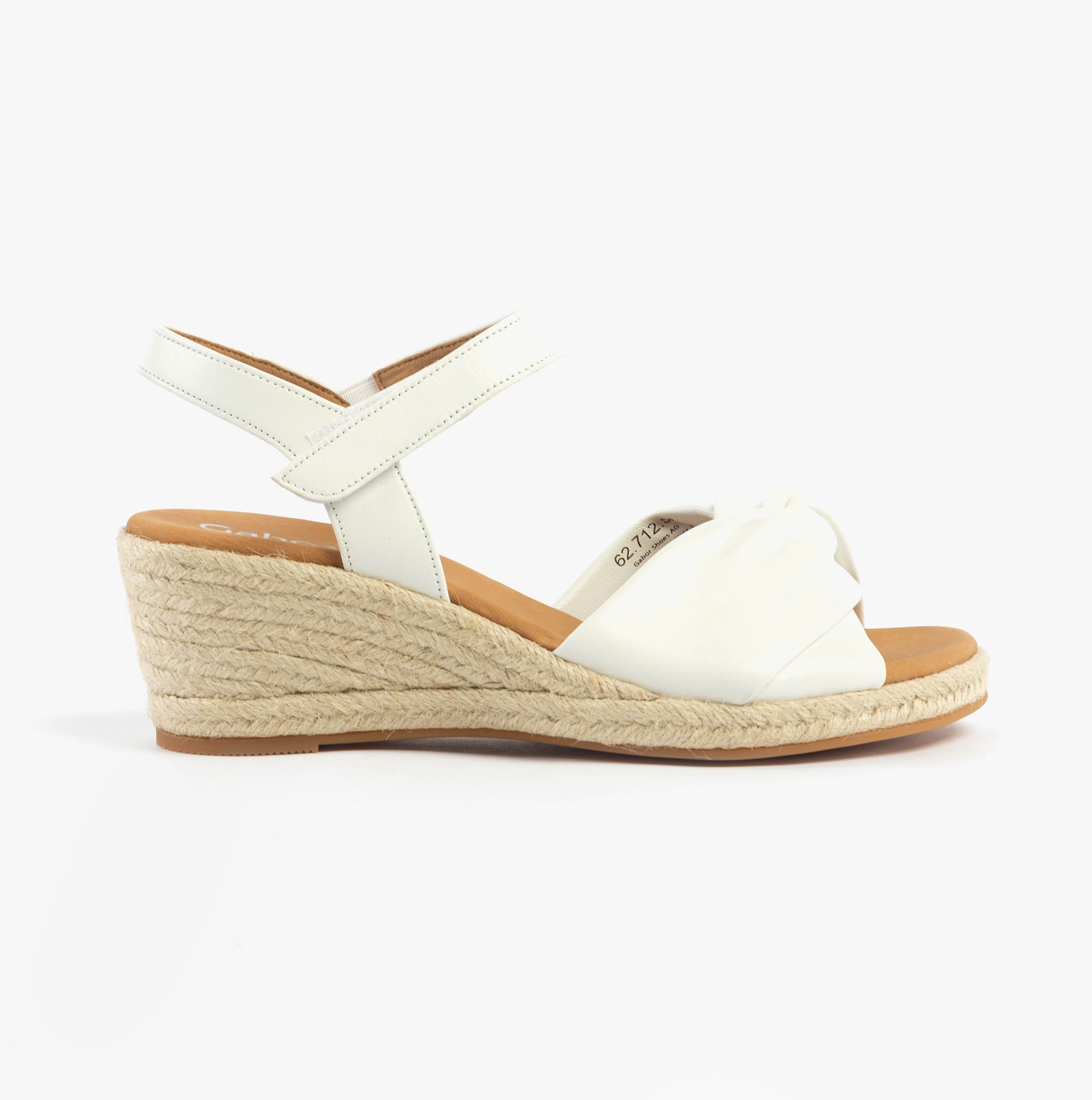 MOON Womens Wedge Sandals White
