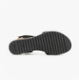 Gabor RAYNOR Womens Sandals Black bottom view showing rubber sole and textured pattern.