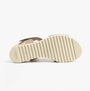 Gabor RAYNOR Womens Sandals Mushroom bottom view showing rubber sole design for comfort and durability.