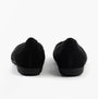 Gabor RUFFLE Womens Shoes Black back view showing flat sole and suede texture.