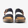 Gabor ANDRE Womens Sandals Blue front view showing leather upper and buckle closure.