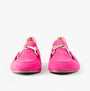 Gabor JANGLE Womens Shoes Pink front view showcasing stylish loafer design with metallic detail.