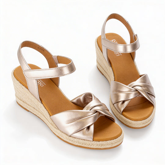 Gabor MOON Womens Ankle Strap Sandals Gold