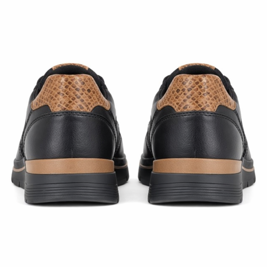 Cipriata CLELIA Womens Casual Trainers Black/Gold