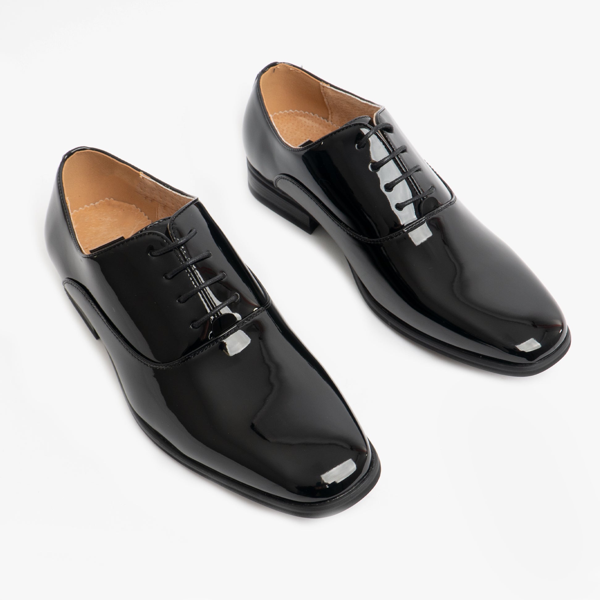 Goor ROONEY Mens Oxford Dress Shoes Black Patent