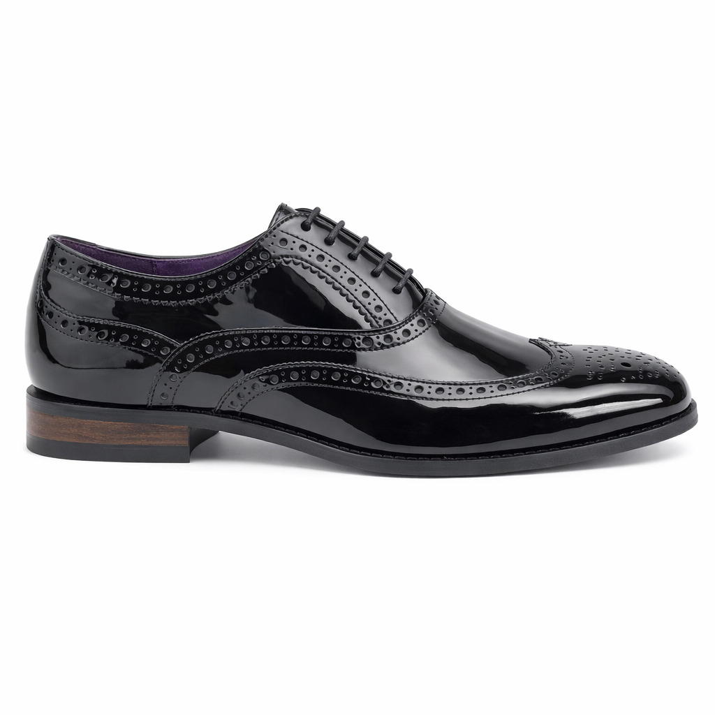 Goor M018 Mens Brogue Shoes Black