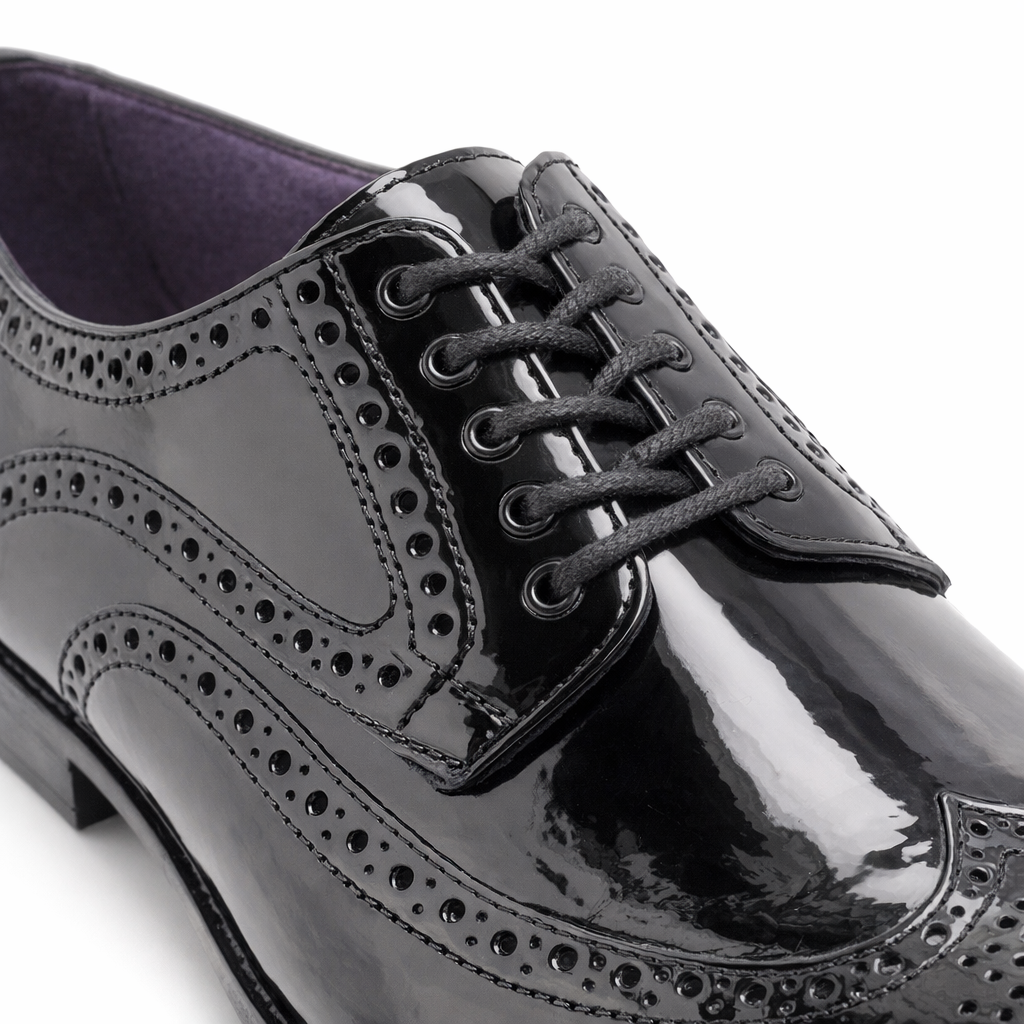 Goor M018 Mens Brogue Shoes Black