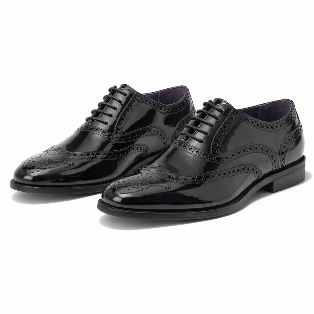 Goor M018 Mens Brogue Shoes Black