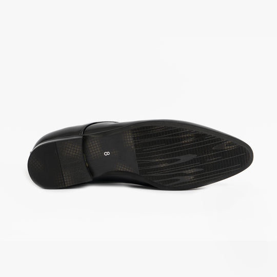 Goor MORGAN Mens Derby Winklepicker Shoes Black Patent