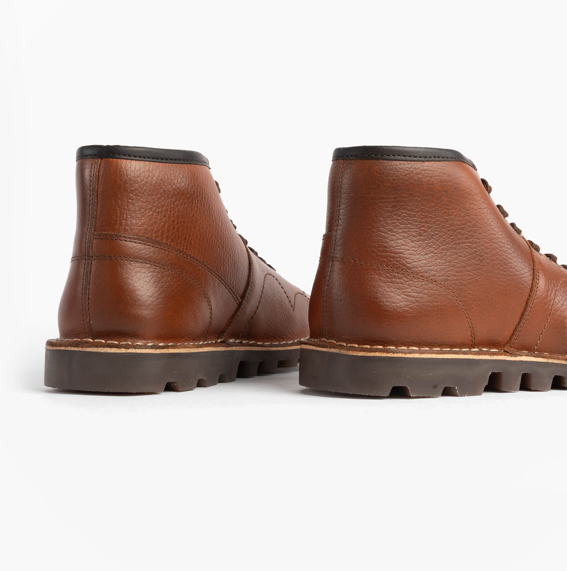 Grafters Unisex Leather Monkey Boots Waxy Brown | Shuperb