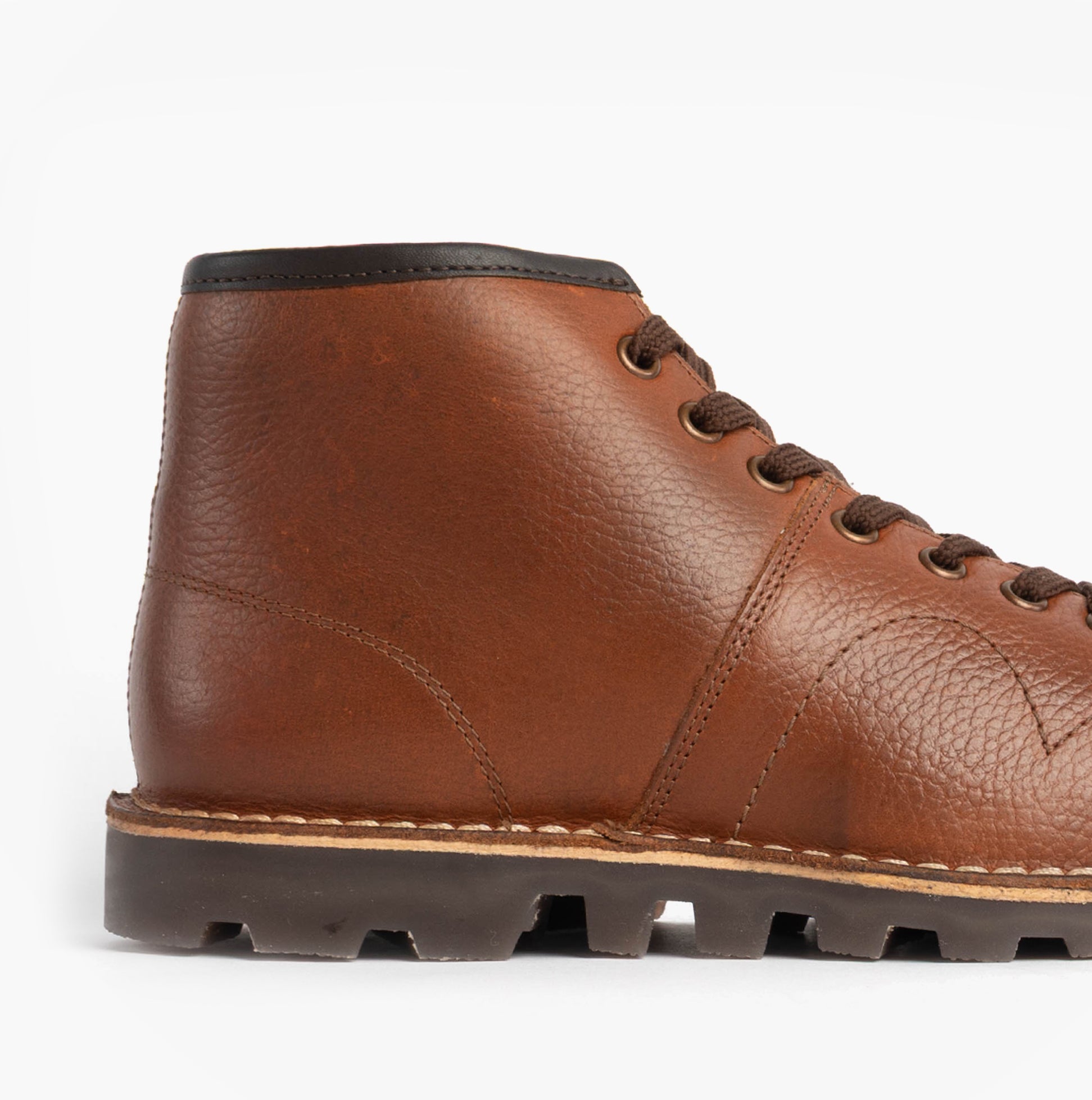 Grafters Unisex Leather Monkey Boots Waxy Brown | Shuperb