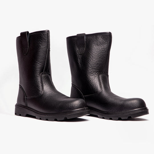 Grafters FORGE Mens Leather Rigger Safety Boots Black