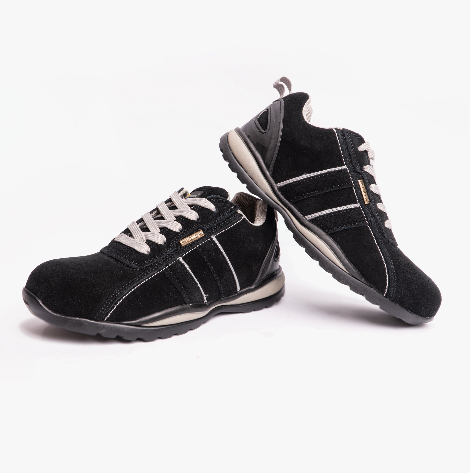 Grafters M090AS Unisex Safety Trainers Black/Grey