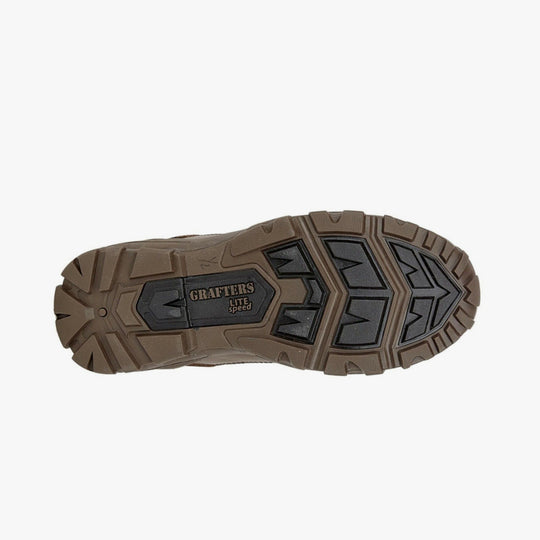 Grafters AMBUSH Unisex Waterproof Leather Combat Boots Brown